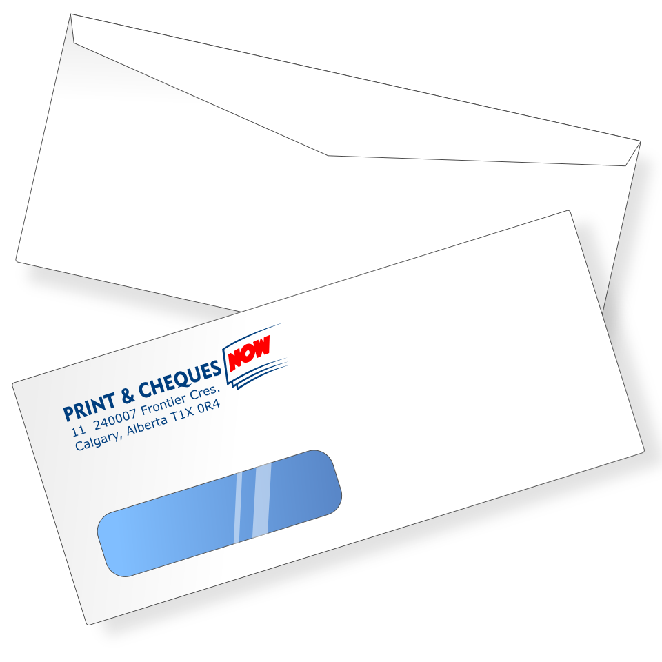 10 Window Envelopes 1 Or 2 Colours Storeprintnowca 9547