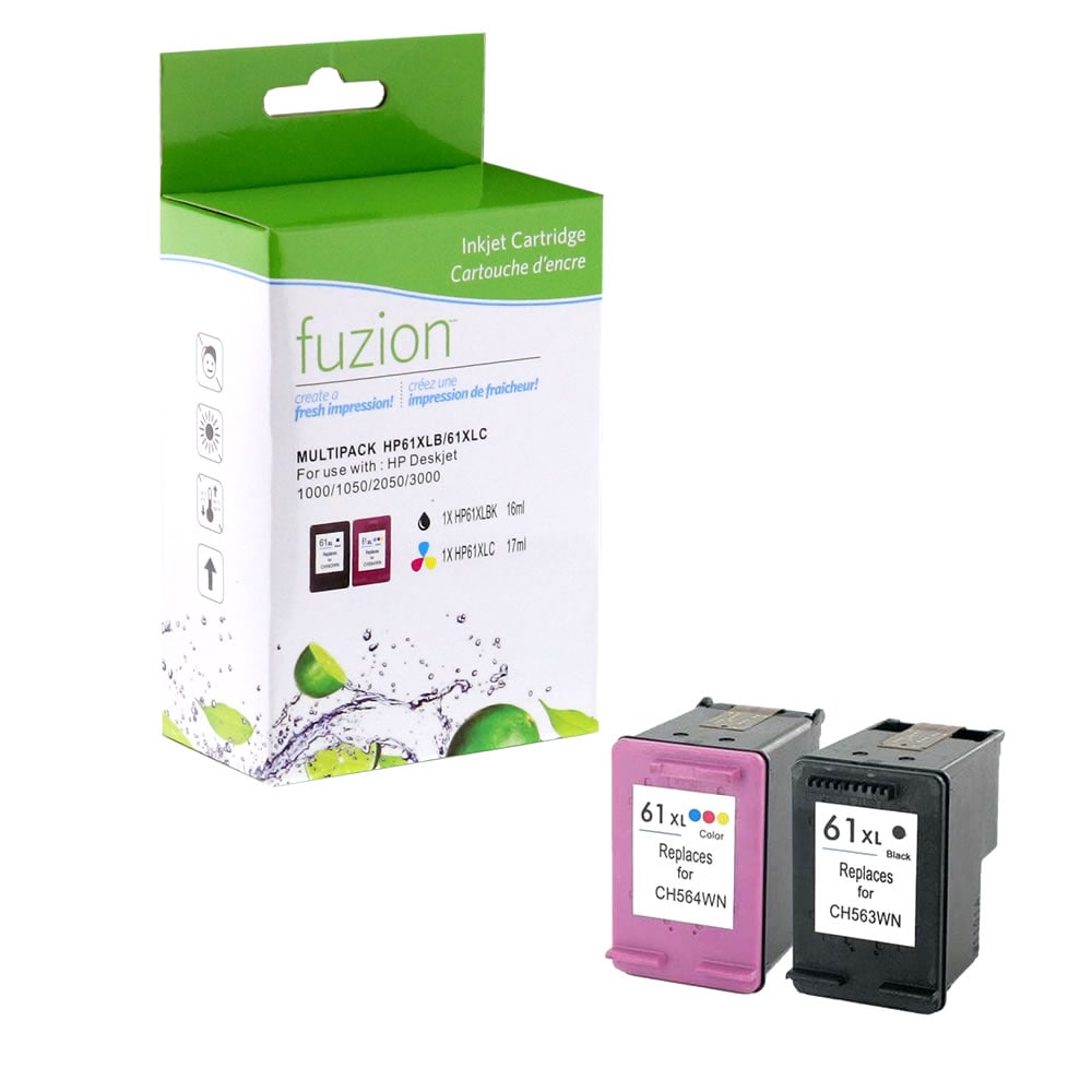 HP #61XL Remanufactured Inkjet Set - Black/CMY HP #61XL Remanufactured Inkjet Set - Black/CMY