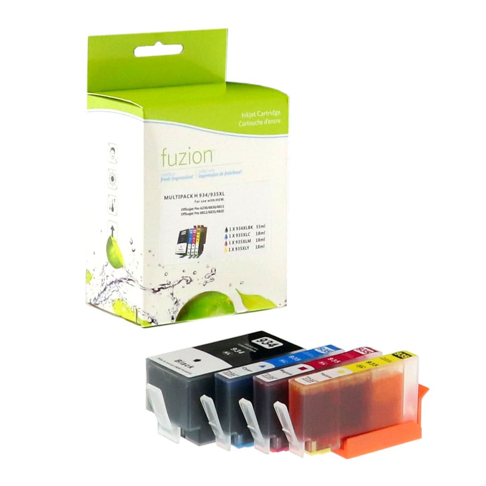 HP #934XL Compatible H.Y. Inkjet Set - XL C/K/M/Y