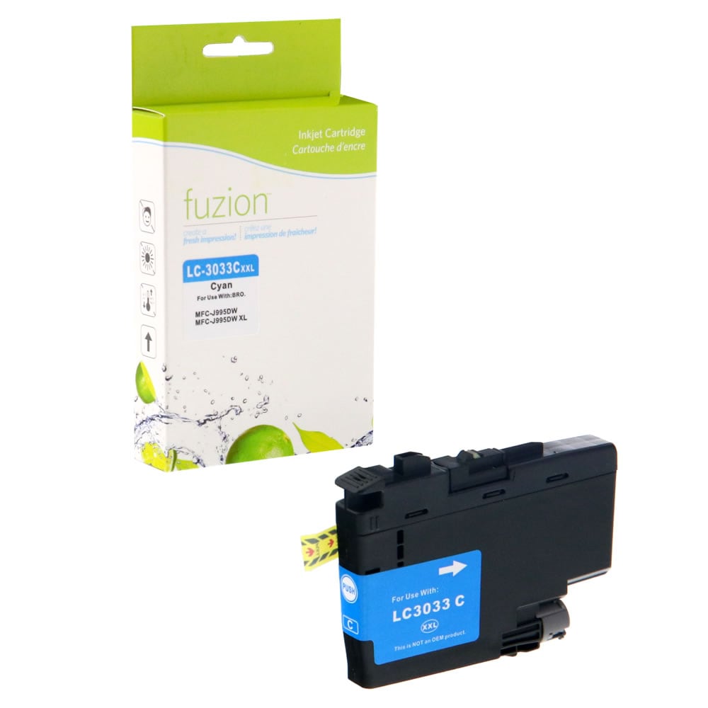 Brother LC3033C CompatibleInkjet Tank - Super HY Cyan