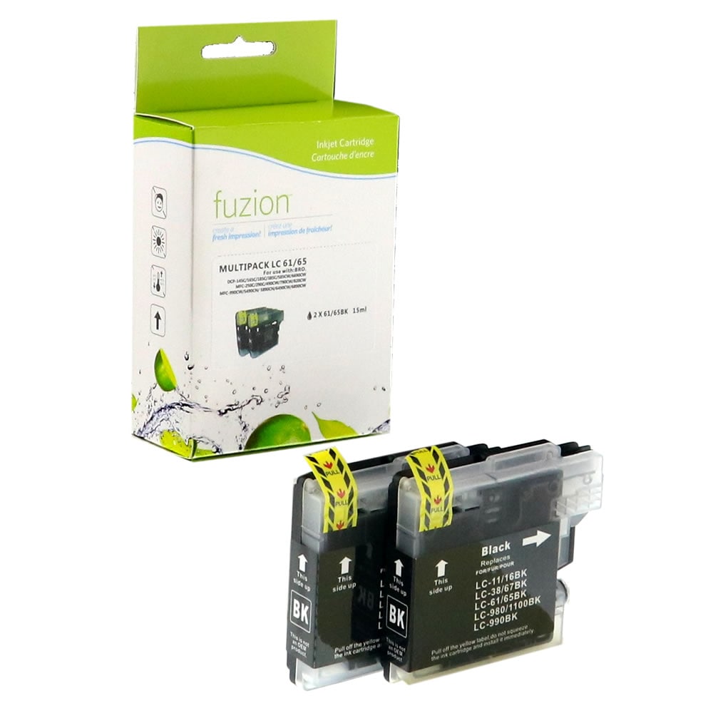 Brother LC612PKS Compatible Inkjets - 2/Black Brother LC612PKS Compatible Inkjets - 2/Black