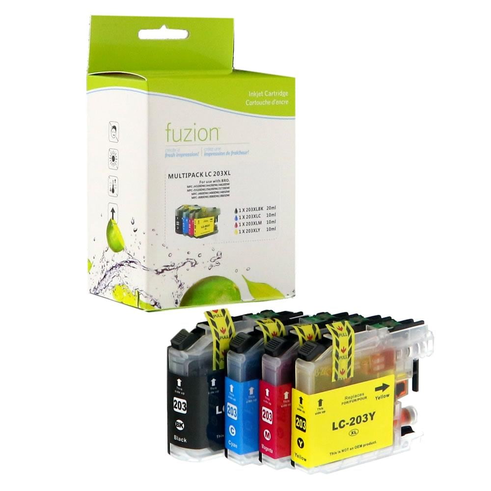 Brother LC61 Compatible Inkjet Set - C/K/M/Y