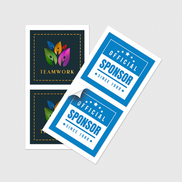 Square Cut Labels / Stickers