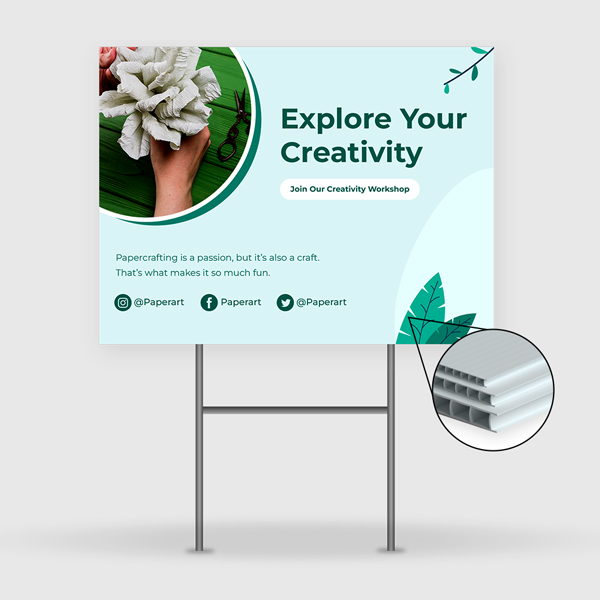Coroplast + Foam + A-Frame Signs