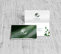 Folded Business Card 14pt + UV (High Gloss)
