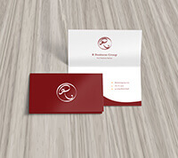 Folded Business Cards 14PT + Matte Finish