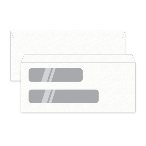 Double Window Self-Seal Envelopes #9 (3 3/4 X 8 3/4)