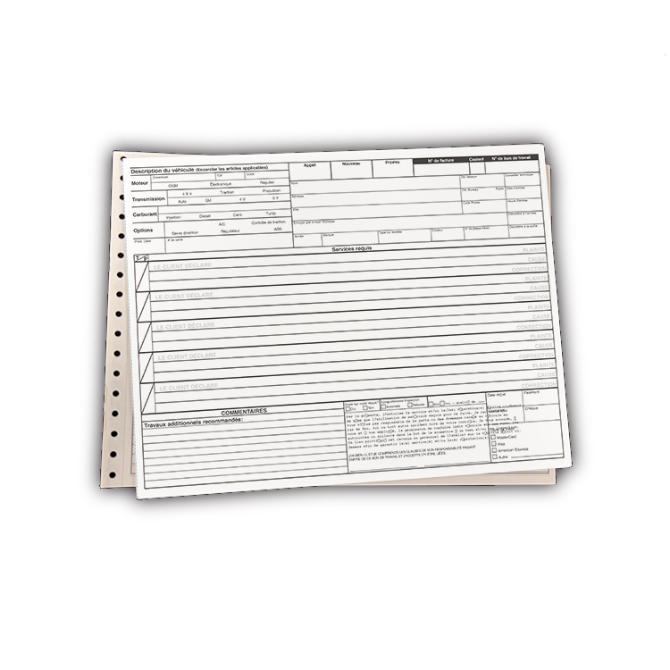 ProShop Work Orders - French (1000/box)